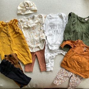 Fall babygirl NB/0-3 mo bundle